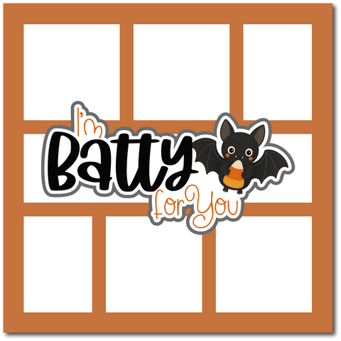 I'm Batty for You - Scrapbook Single Page Kit