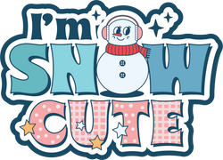 I'm Snow Cute - Scrapbook Page Title Sticker