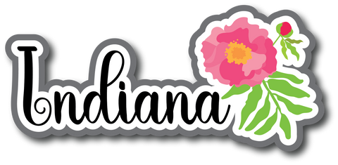 Indiana - Scrapbook Page Title Sticker