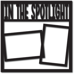 In the Spotlight - 2 Frames - Scrapbook Overlay - Digital Cut File - SVG - INSTANT DOWNLOAD