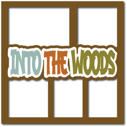 Into the Woods - 5 Frames - Layered Overlay - Digital Cut File - SVG - INSTANT DOWNLOAD