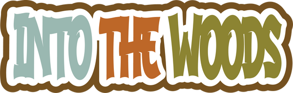 Into the Woods - Scrapbook Page Title Die Cut