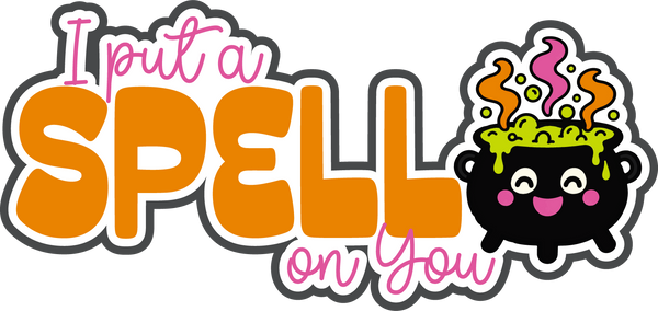 Spell - Halloween - Scrapbook Page Title Sticker