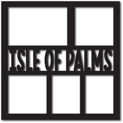 Isle of Palms - 5 Frames - Scrapbook Overlay - Digital Cut File - SVG - INSTANT DOWNLOAD