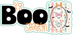 It's Boo Season - Scrapbook Page Title Die Cut