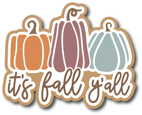 It's Fall Y'all - Scrapbook Page Title Die Cut