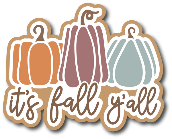 It's Fall Y'all - Scrapbook Page Title Sticker