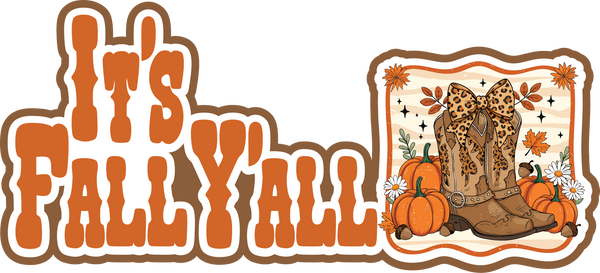 It's Fall Y'all - Scrapbook Page Title Sticker