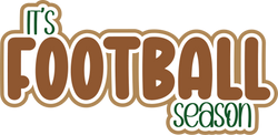 It's Football Season - Scrapbook Page Title Die Cut