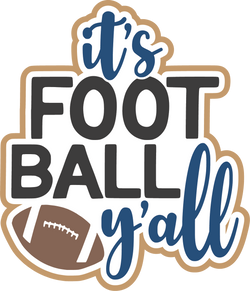 It's Football Y'all - Scrapbook Page Title Sticker