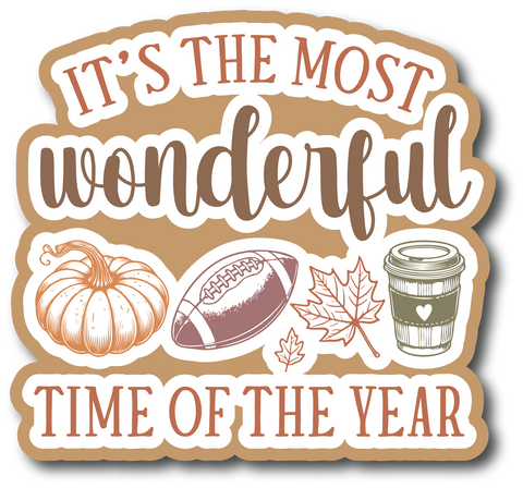 It's the Most Wonderful Time of Year - Scrapbook Page Title Die Cut