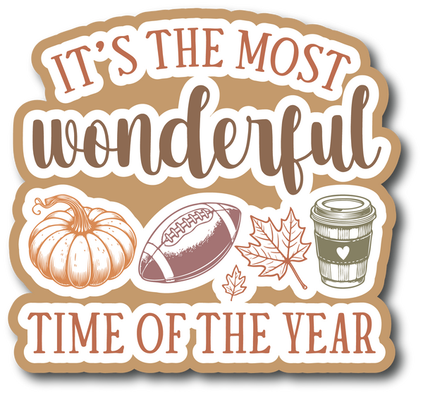 It's the Most Wonderful Time of Year - Scrapbook Page Title Sticker