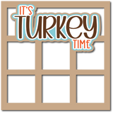 It's Turkey Time - 6 Frames - Scrapbook Page Layered Overlay Kit