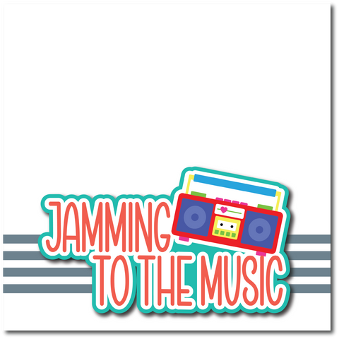 Jamming to the Music - Printed Premade Scrapbook Page 12x12 Layout
