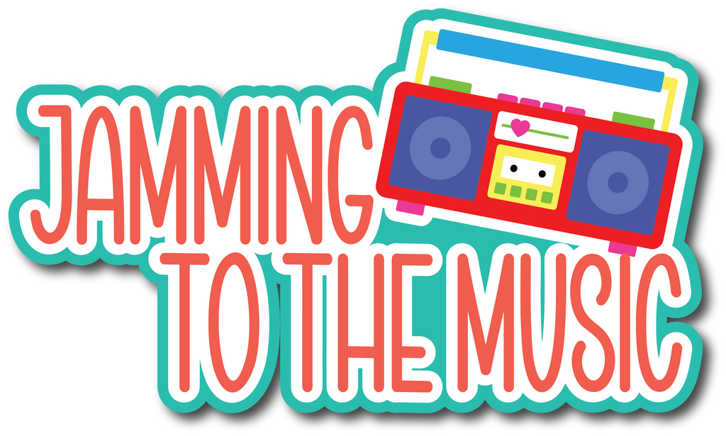Jamming to the Music - Scrapbook Page Title Sticker – Autumn's Crafty ...