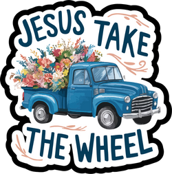 Jesus Take the Wheel - Scrapbook Page Title Sticker