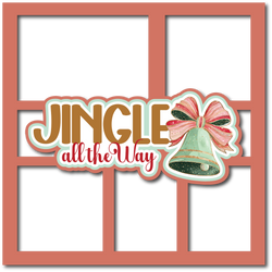 Jingle All the Way - 5 Frames - Scrapbook Page Layered Overlay Kit