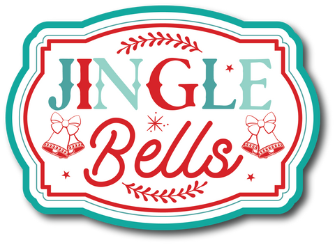 Jingle Bells  - Scrapbook Page Title Sticker