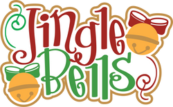 Jingle Bells - Scrapbook Page Title Sticker