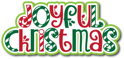 Joyful Christmas - Scrapbook Page Title Sticker