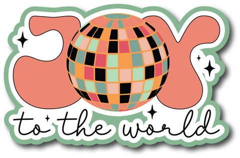 Joy to the World - Scrapbook Page Title Sticker