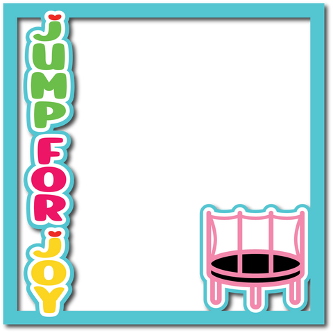 Jump for Joy - Trampoline - Layered Overlay - Digital Cut File - SVG - INSTANT DOWNLOAD