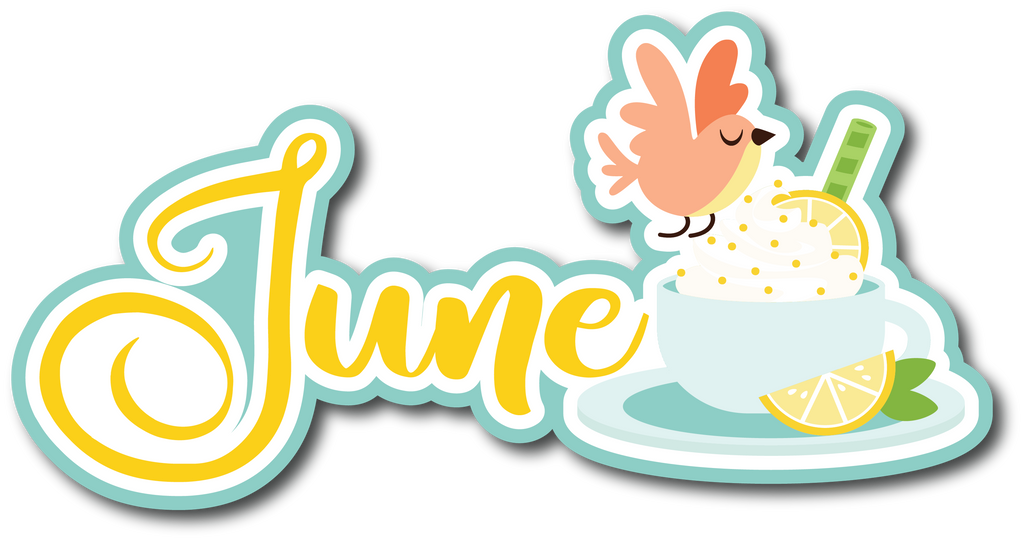 June - Scrapbook Page Title Sticker – Autumn's Crafty Corner