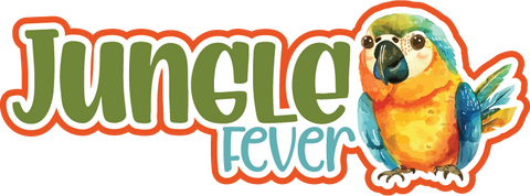 Jungle Fever - Scrapbook Page Title Sticker
