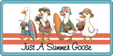 Just a Summer Goose - Scrapbook Page Title Die Cut