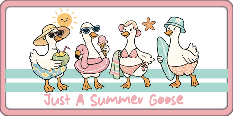 Just a Summer Goose - Scrapbook Page Title Die Cut