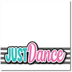 Just Dance - Printed Premade Scrapbook Page 12x12 Layout