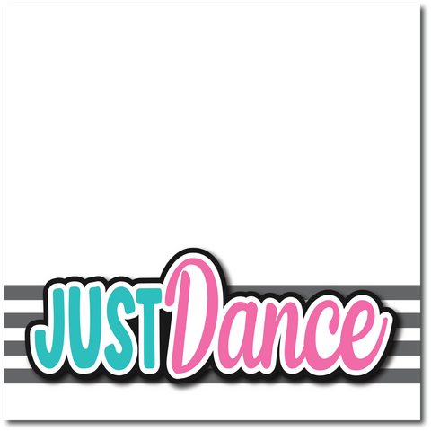 Just Dance - Printed Premade Scrapbook Page 12x12 Layout