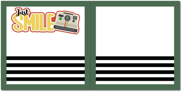 Just Smile - Scrapbook Double Page Kit