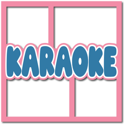 Karaoke - Layered Overlay - Digital Cut File - SVG - INSTANT DOWNLOAD