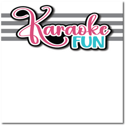 Karaoke Fun  - Printed Premade Scrapbook Page 12x12 Layout