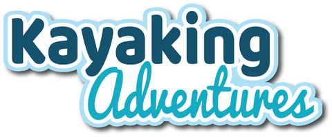 Kayaking Adventures - Scrapbook Page Title Sticker
