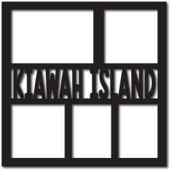 Kiawah Island - 5 Frames- Scrapbook Overlay - Digital Cut File - SVG - INSTANT DOWNLOAD