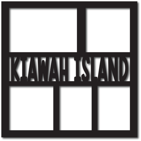 Kiawah Island - 5 Frames- Scrapbook Overlay - Digital Cut File - SVG - INSTANT DOWNLOAD