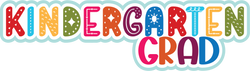 Kindergarten Grad - Scrapbook Page Title Die Cut