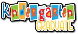 Kindergarten Graduate - Scrapbook Page Title Die Cut