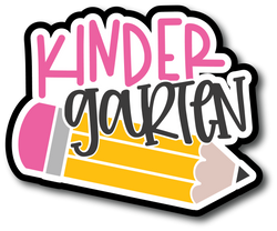 Kindergarten - Scrapbook Page Title Sticker