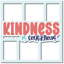 Kindness is Contagious - Layered Overlay - Digital Cut File - SVG - INSTANT DOWNLOAD