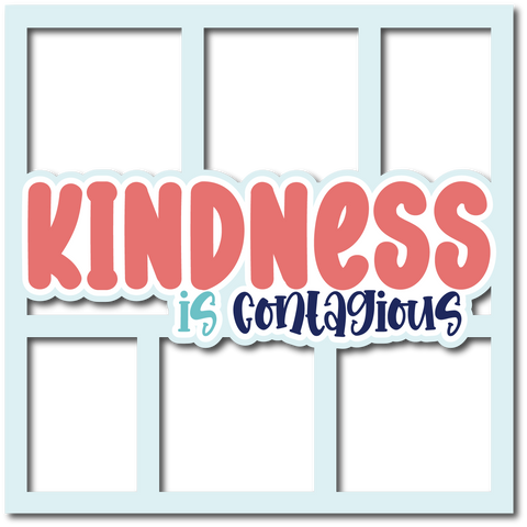Kindness is Contagious - Layered Overlay - Digital Cut File - SVG - INSTANT DOWNLOAD