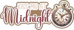 Kiss Me at Midnight - Scrapbook Page Title Die Cut