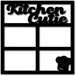 Kitchen Cutie - 4 Frames - Scrapbook Overlay - Digital Cut File - SVG - INSTANT DOWNLOAD