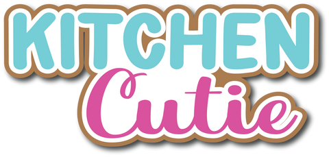 Kitchen Cutie - Scrapbook Page Title Sticker
