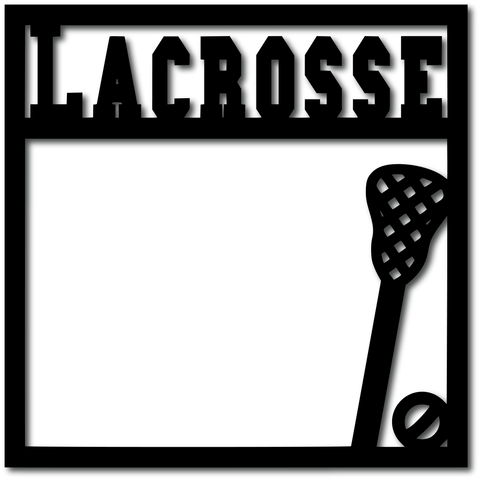 Lacrosse - Scrapbook Overlay - Digital Cut File - SVG - INSTANT DOWNLOAD