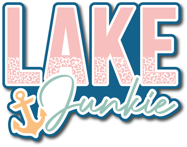 Lake Junkie - Scrapbook Page Title Sticker