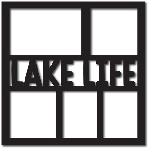 Lake Life - 5 Frames - Scrapbook Overlay - Digital Cut File - SVG - INSTANT DOWNLOAD