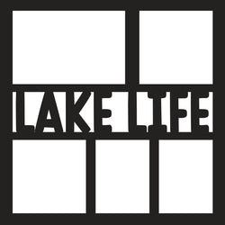 Lake Life - 5 Frames - Scrapbook Page Overlay Die Cut